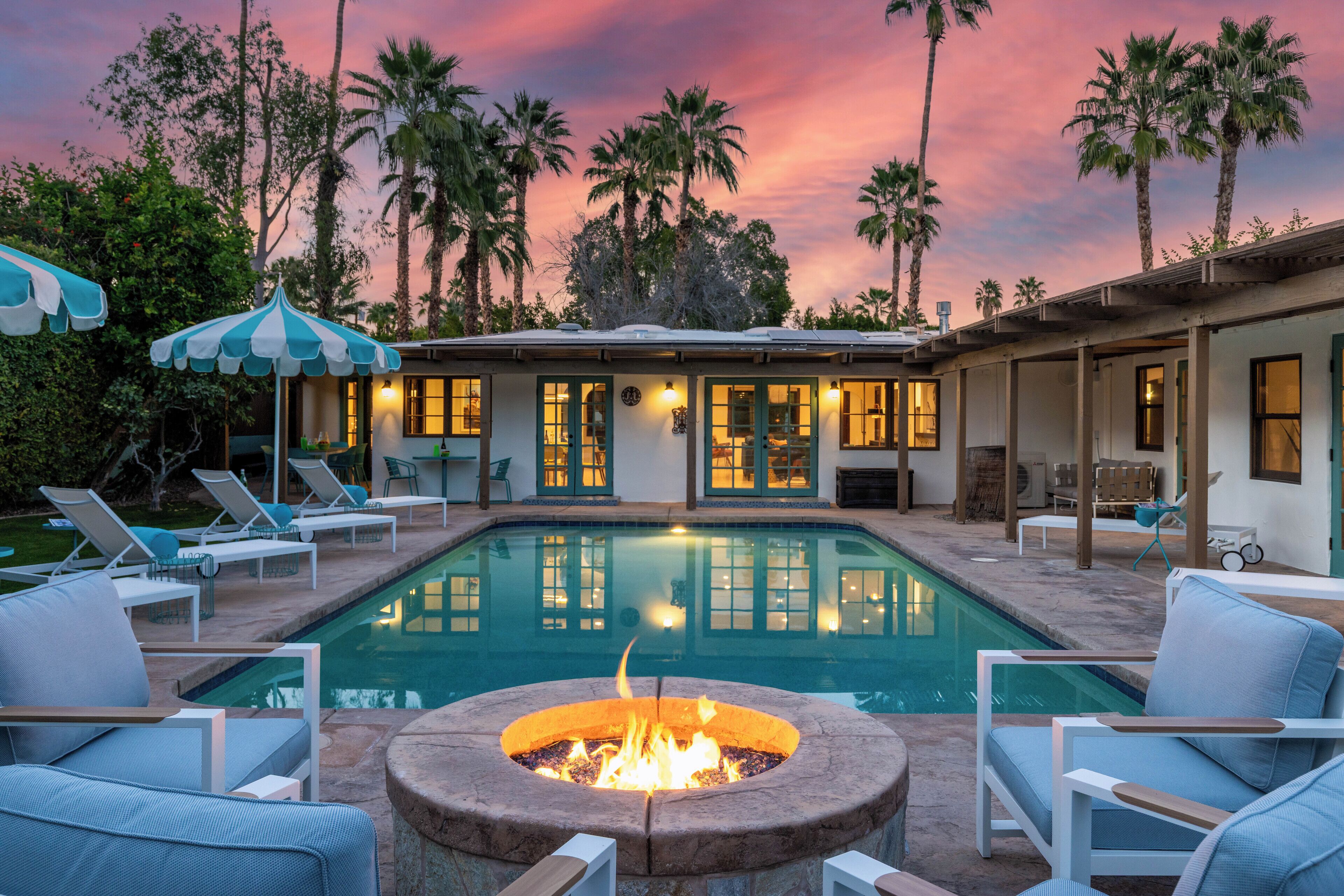 A heated pool