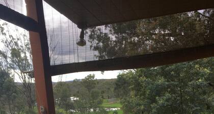 Buddha Rose in Hepburn Springs is on 3 acres giving you privacy in bush setting