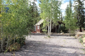 Parking Area to the Back of the Cabin