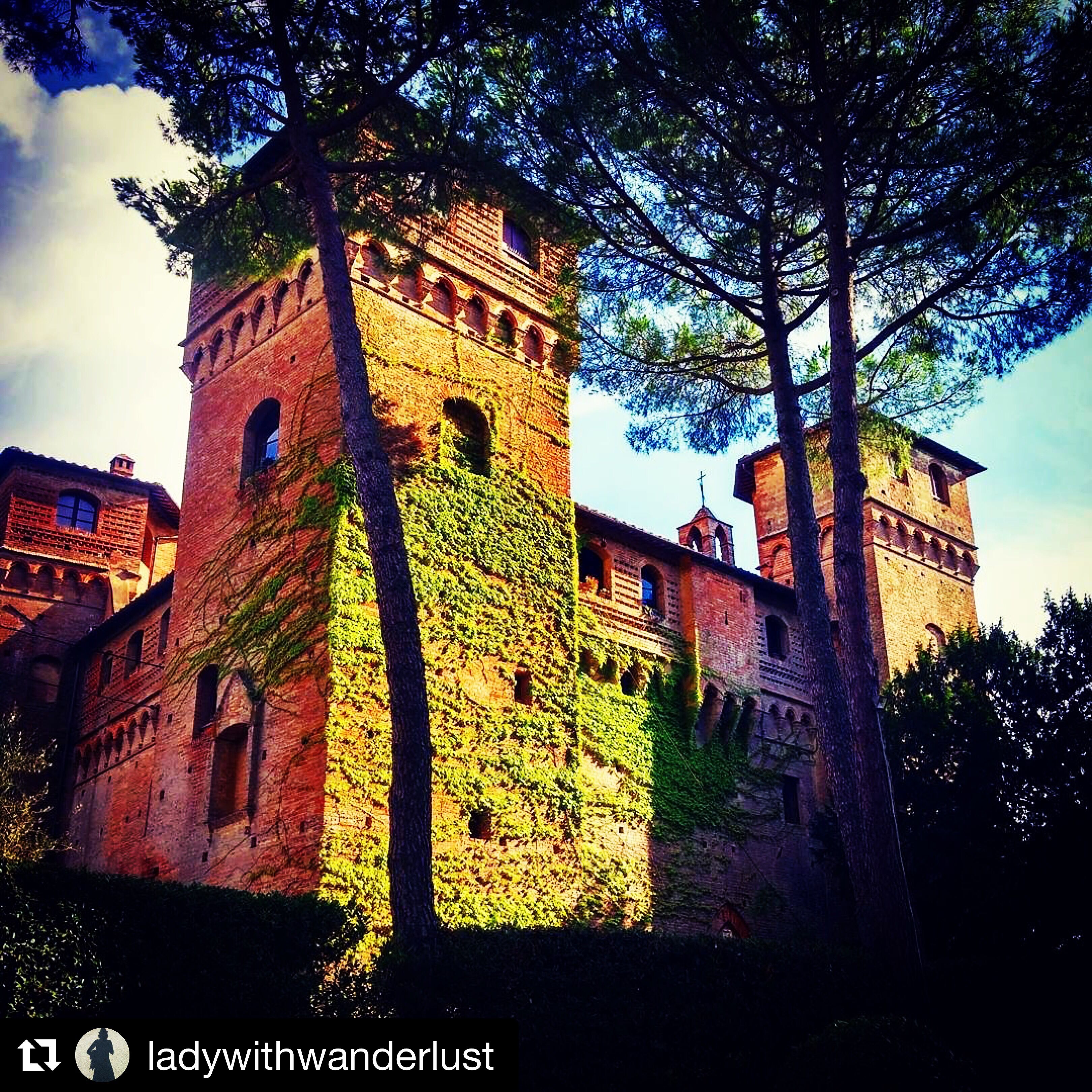 Stay in the  tower of a genuine medieval castle in Tuscany.