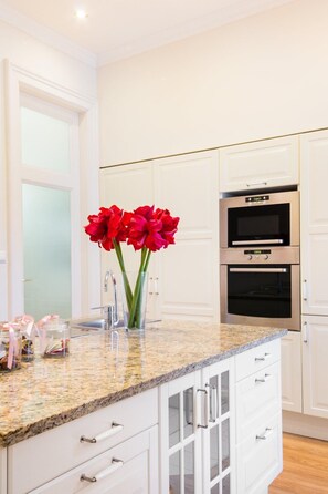 Fridge, microwave, oven, stovetop - Turn of the century elegance with a modern twist (Budapest)