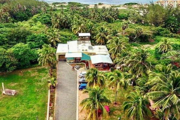 Ariel view of property