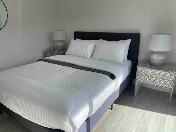 2 bedrooms, iron/ironing board, travel cot, WiFi