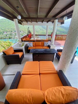 Terrace/patio - Beautiful Ridge-Top Villa, Marigot Bay, St. Lucia (Castries)