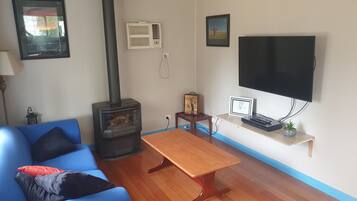 Télévision, lecteur de DVD, livres, vidéothèque