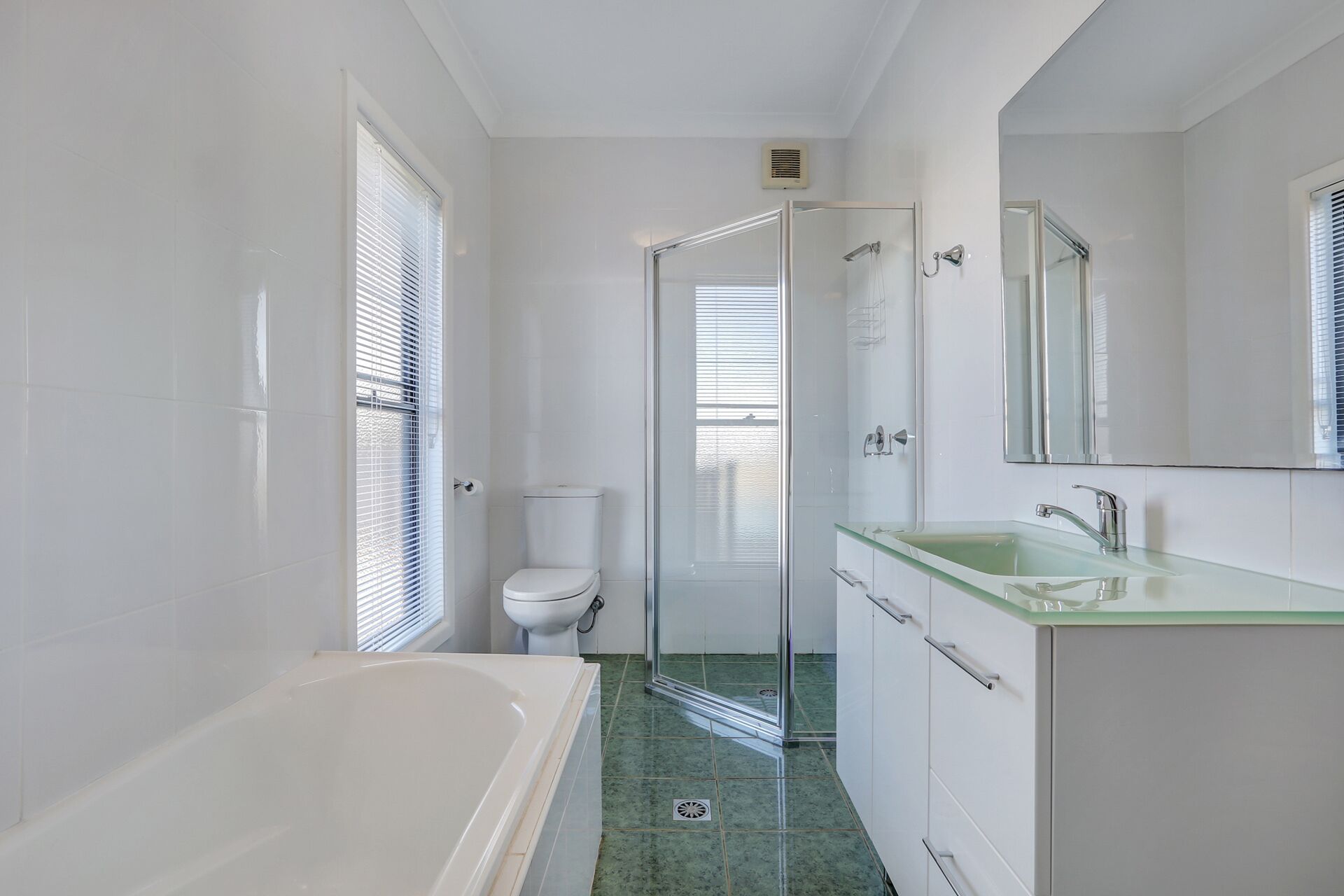 Bathtub, hair dryer, towels, soap