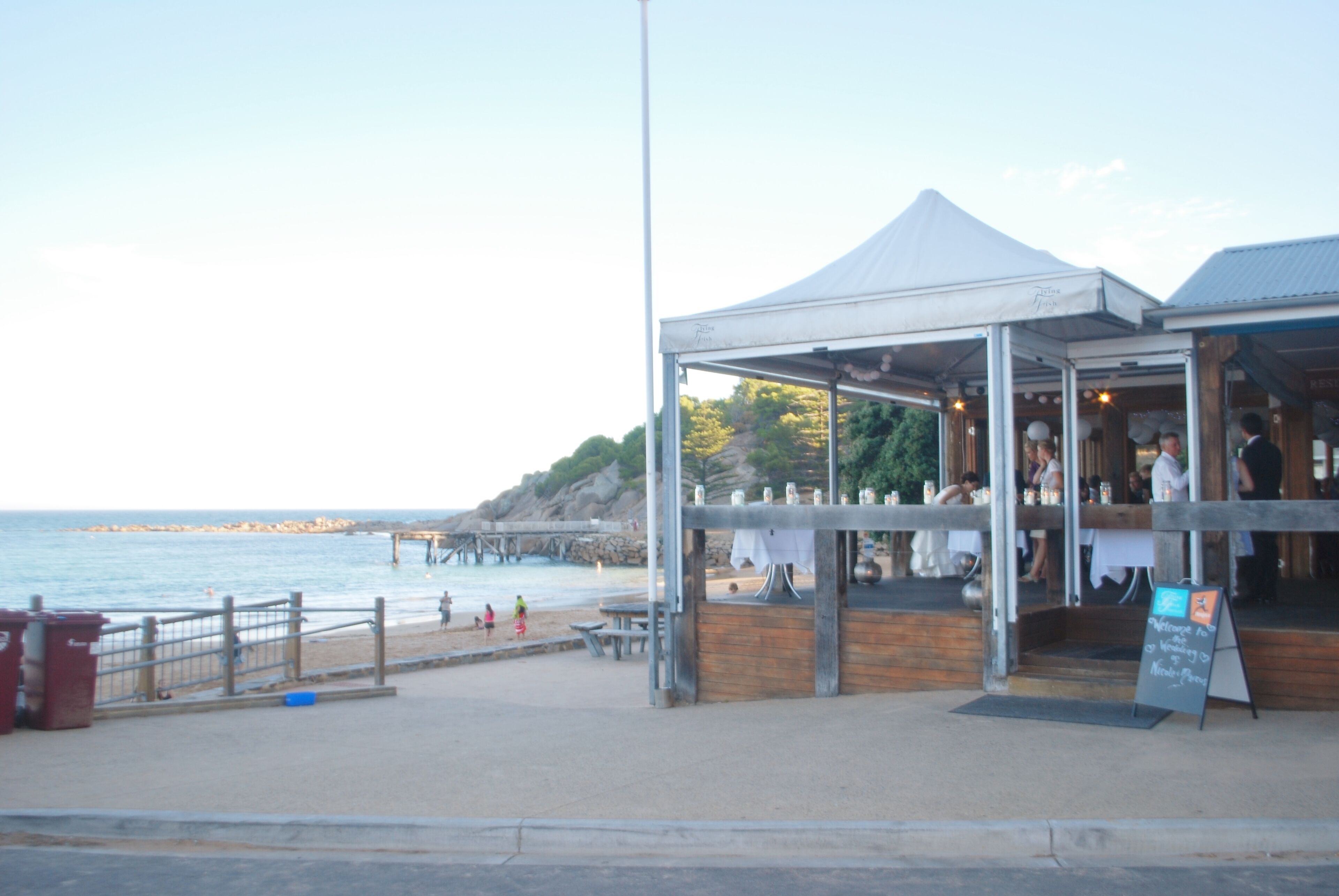 Flying Fish Cafe on Horseshoe Bay Port Elliot 300m stroll from Beachcomber 