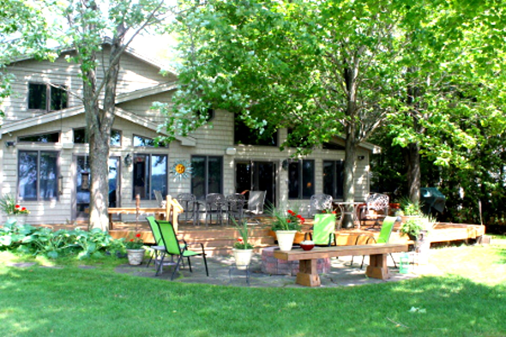 Million Dollar Home with a large fireplace, hot tub and sauna! 