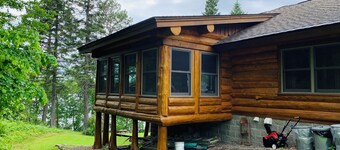 Very Private log lodge on Minnesota’s clearest lake inc. Kayak rowboat & canoe