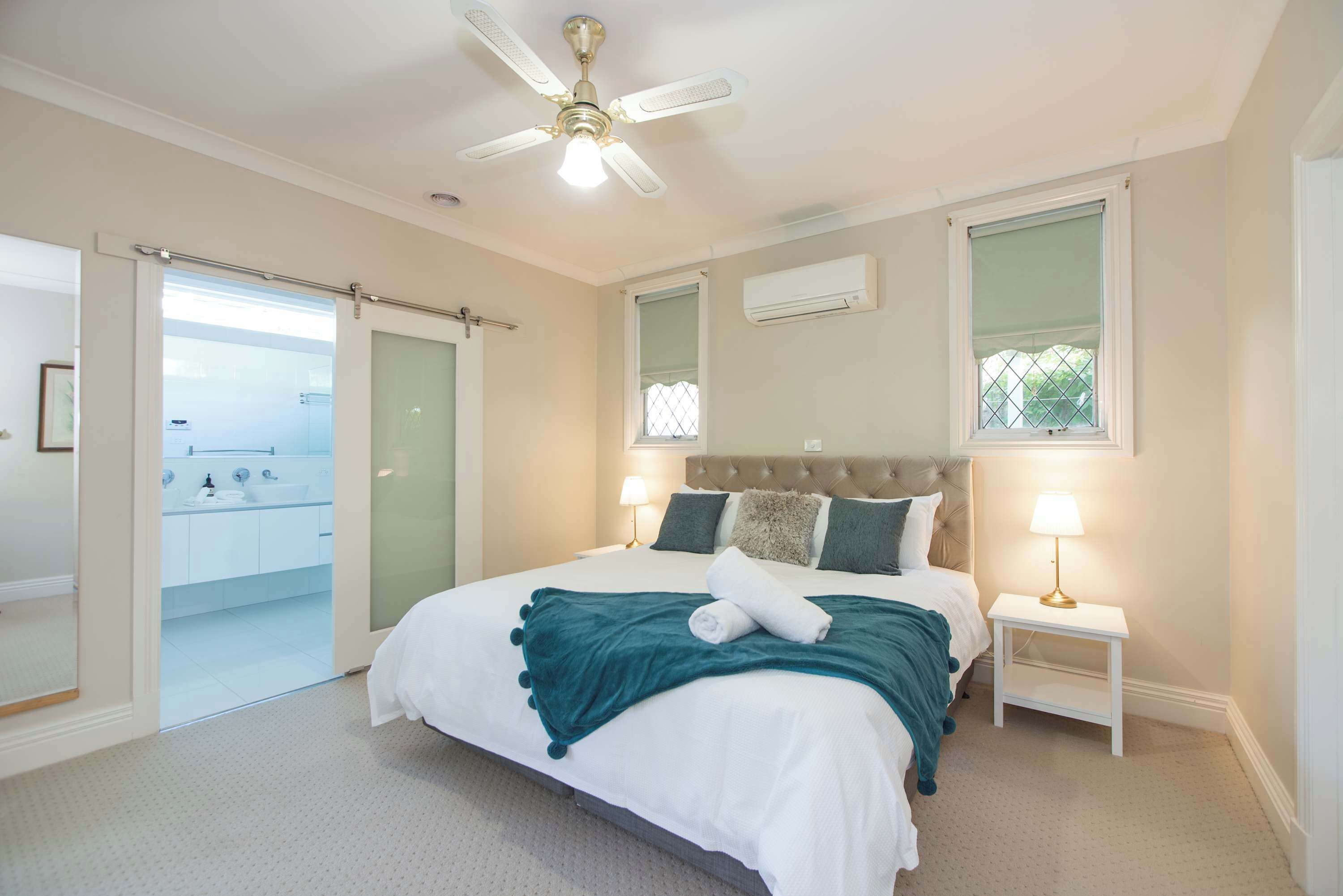 4 bedrooms, iron/ironing board, travel cot, Internet