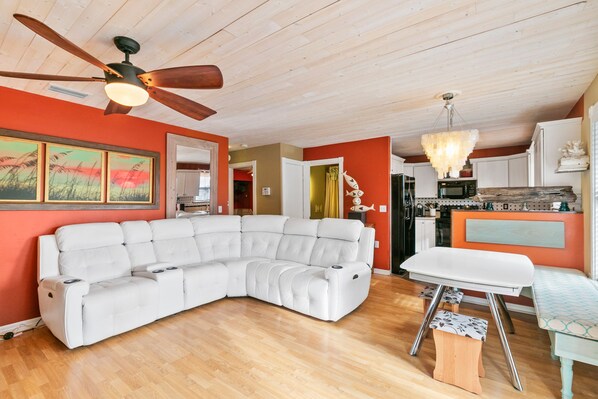 TV, ping pong, offices