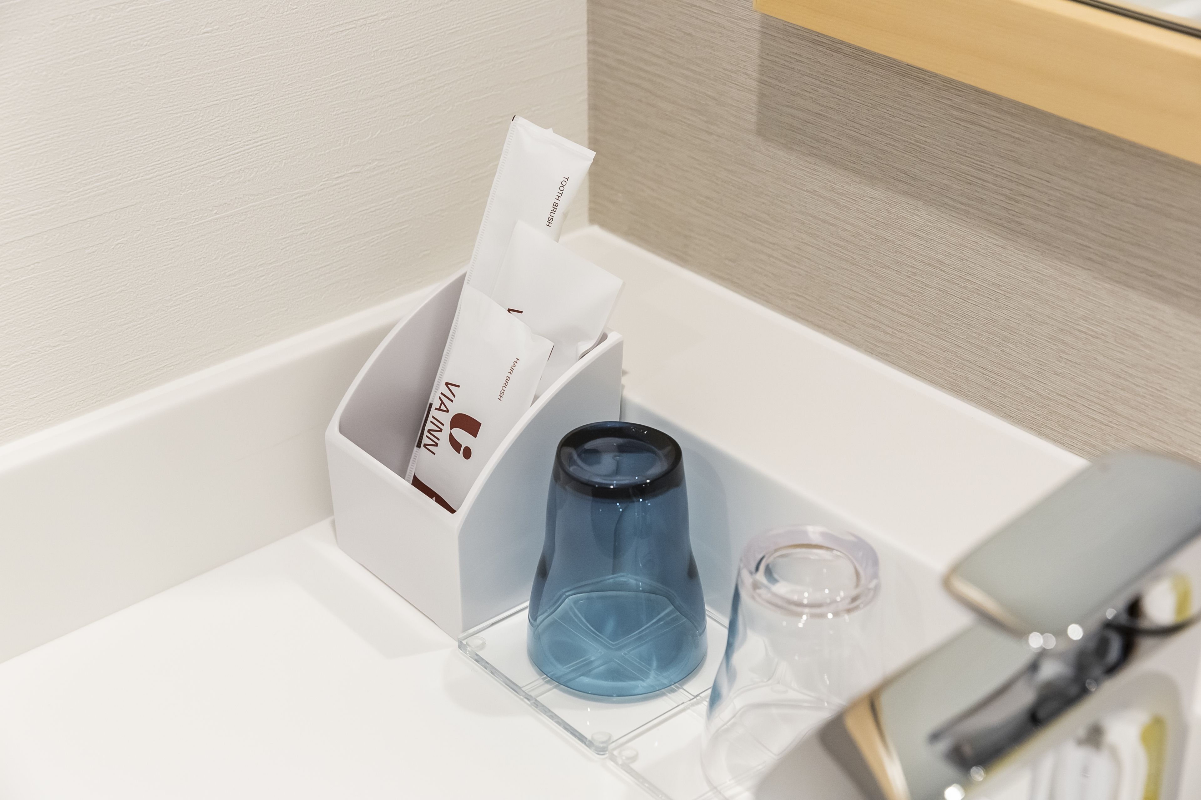 free toiletries, hair dryer, slippers, towels