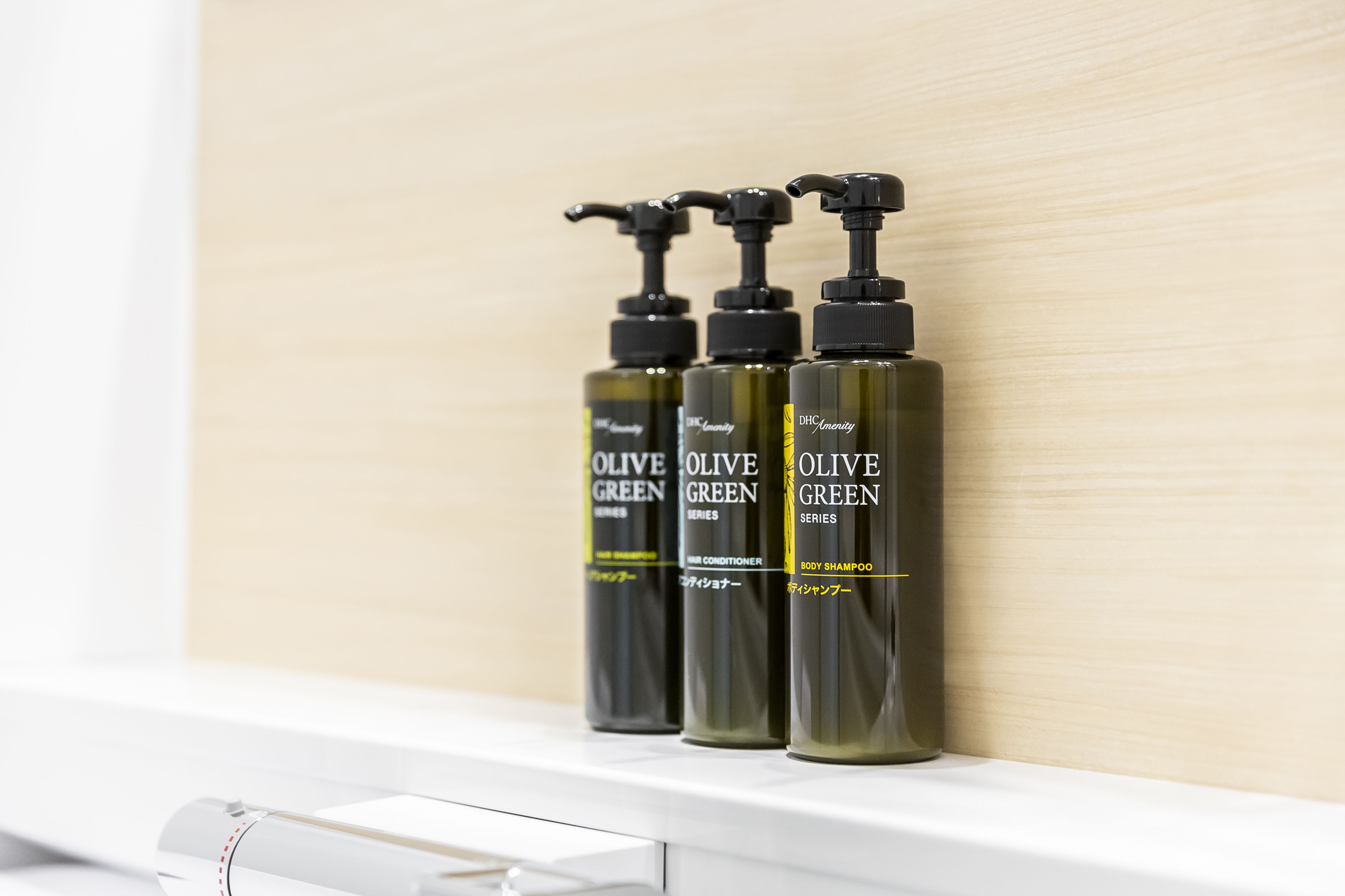 free toiletries, hair dryer, slippers, towels