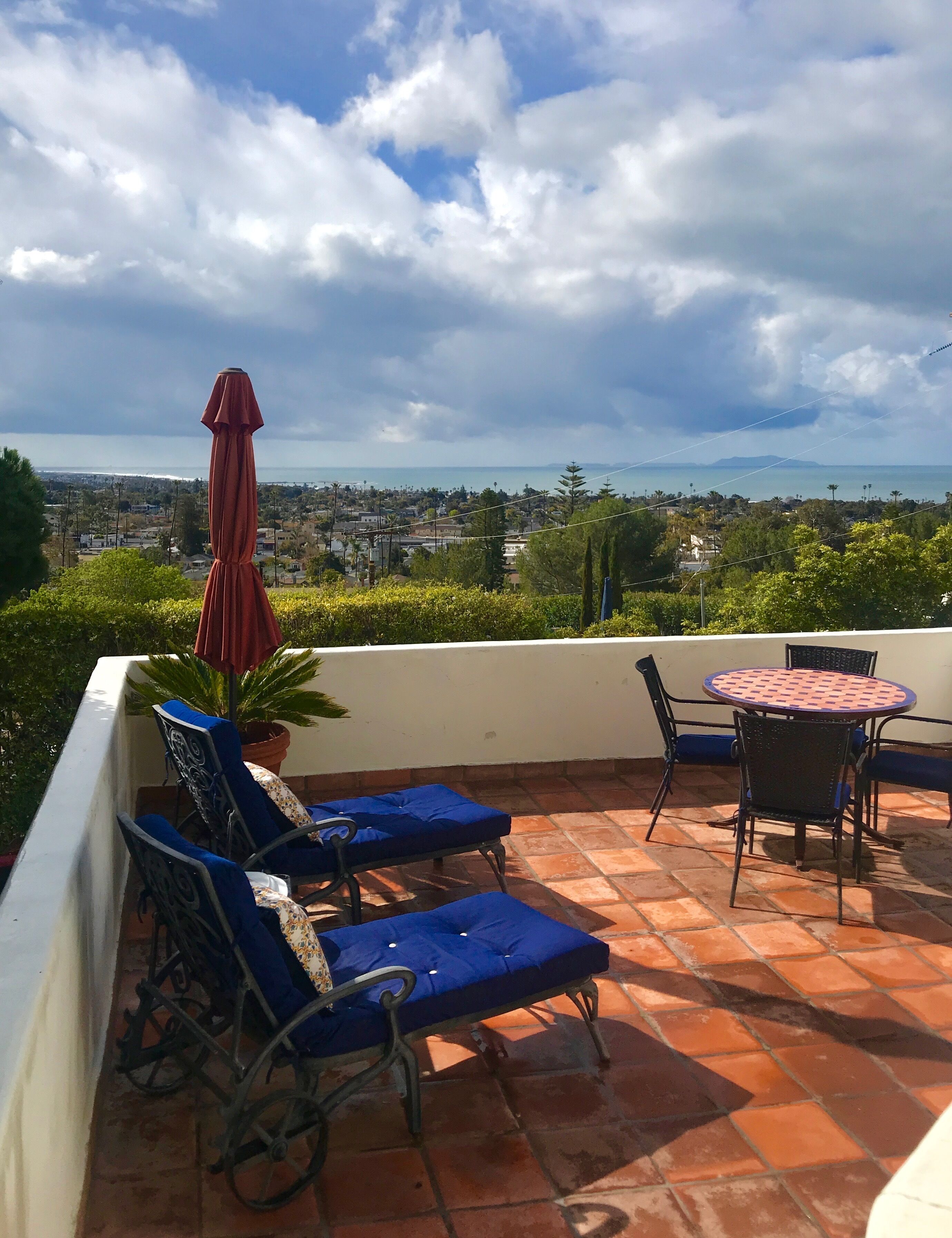 View of Channel Islands from front patio