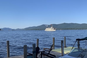 Property grounds - Pet Friendly Red House: Short Walk to Private Dock & Lake George! (Lake George)