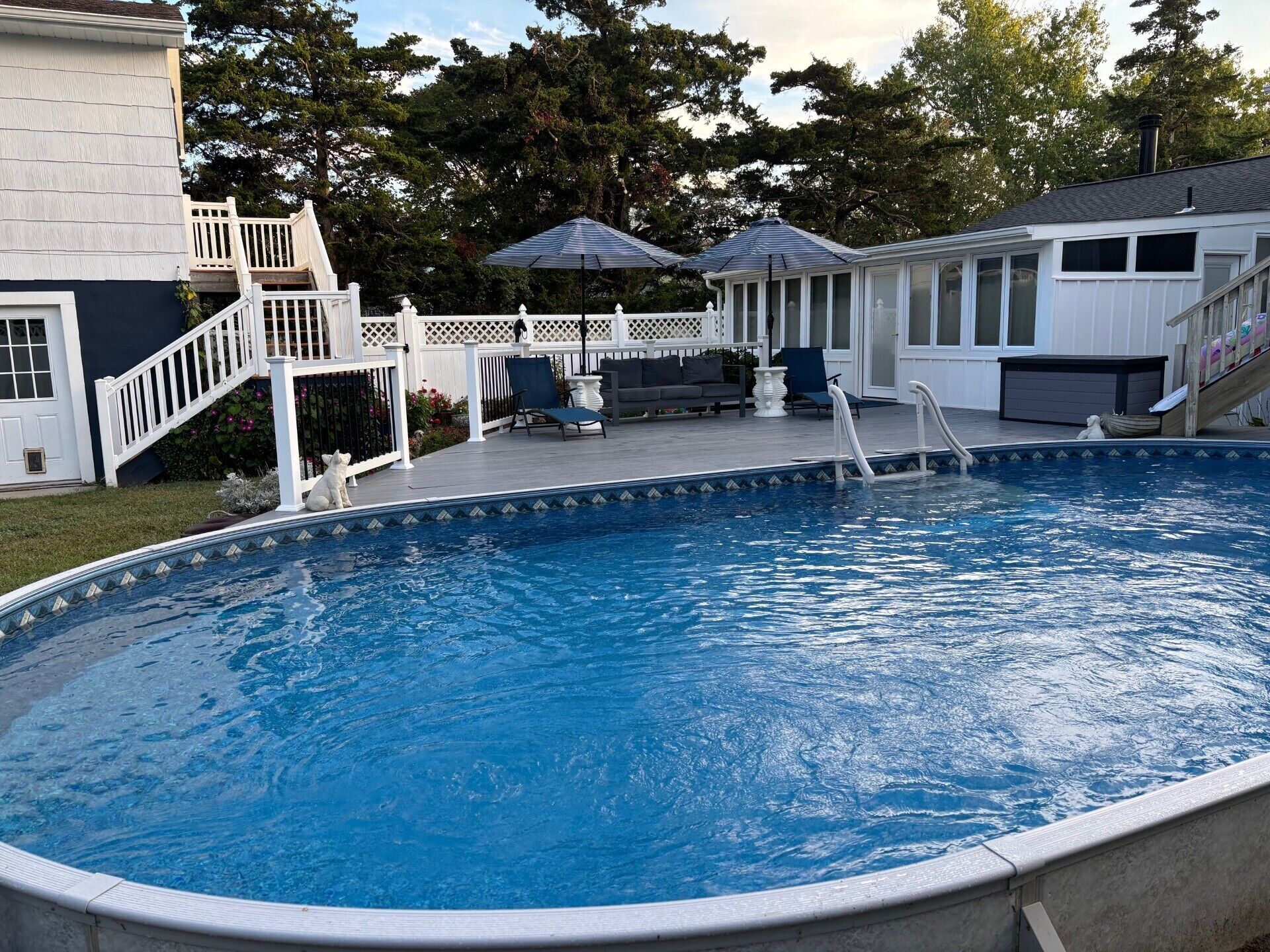 The new pool was installed in 2025.
Bigger and Better.
Enjoy!
