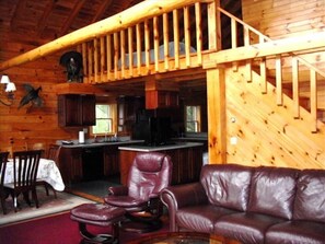 TV, fireplace, DVD player