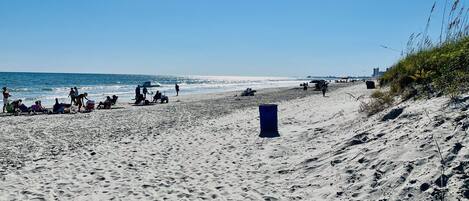 Playa en los alrededores y camastros