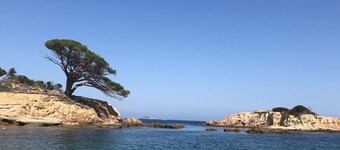 10mn beach, Standing Villa, top sea view, fiber internet, heated pool, jacuzzi
