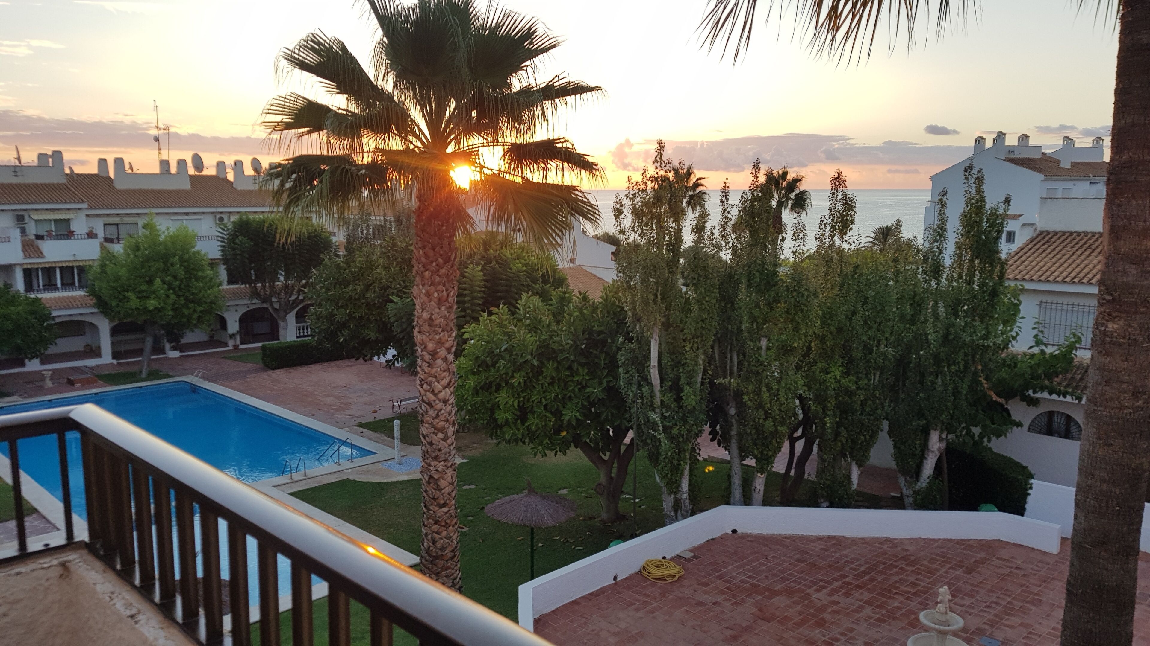 Sunrise from bedroom balcony