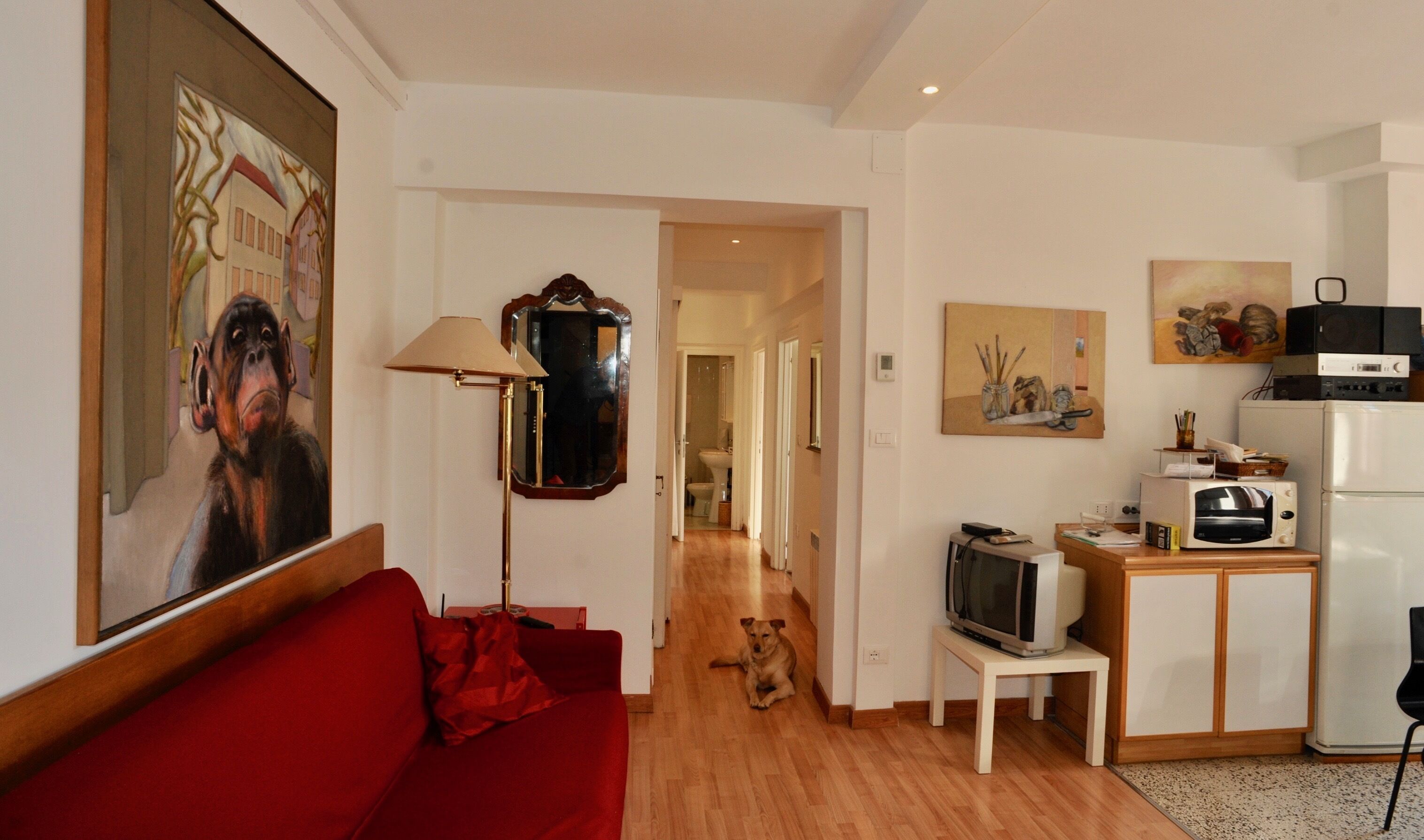 TV, books, stereo