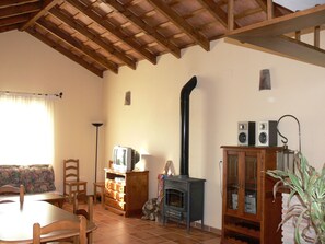 TV connectée, cheminée