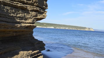 Vlak bij het strand