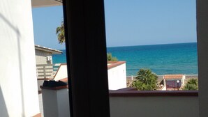 A balcony with a view of the sea. - Noto Lido (Syracuse Sicily Italy), Adriana Residence on the Beach by the Sea !!! (Lido di Noto)