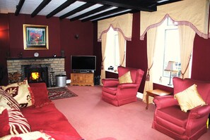 Smart TV, chimenea, videojuegos, reproductor de DVD