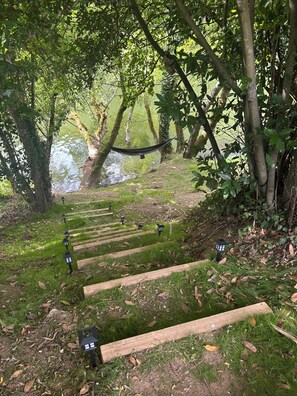 Property grounds - Tranquil river setting, private pool, walking distance of famous medieval town (Saint-Antonin-Noble-Val)