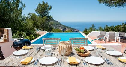 Villa with Private Pool and Spectacular Sea and Sunset Views near San Miguel