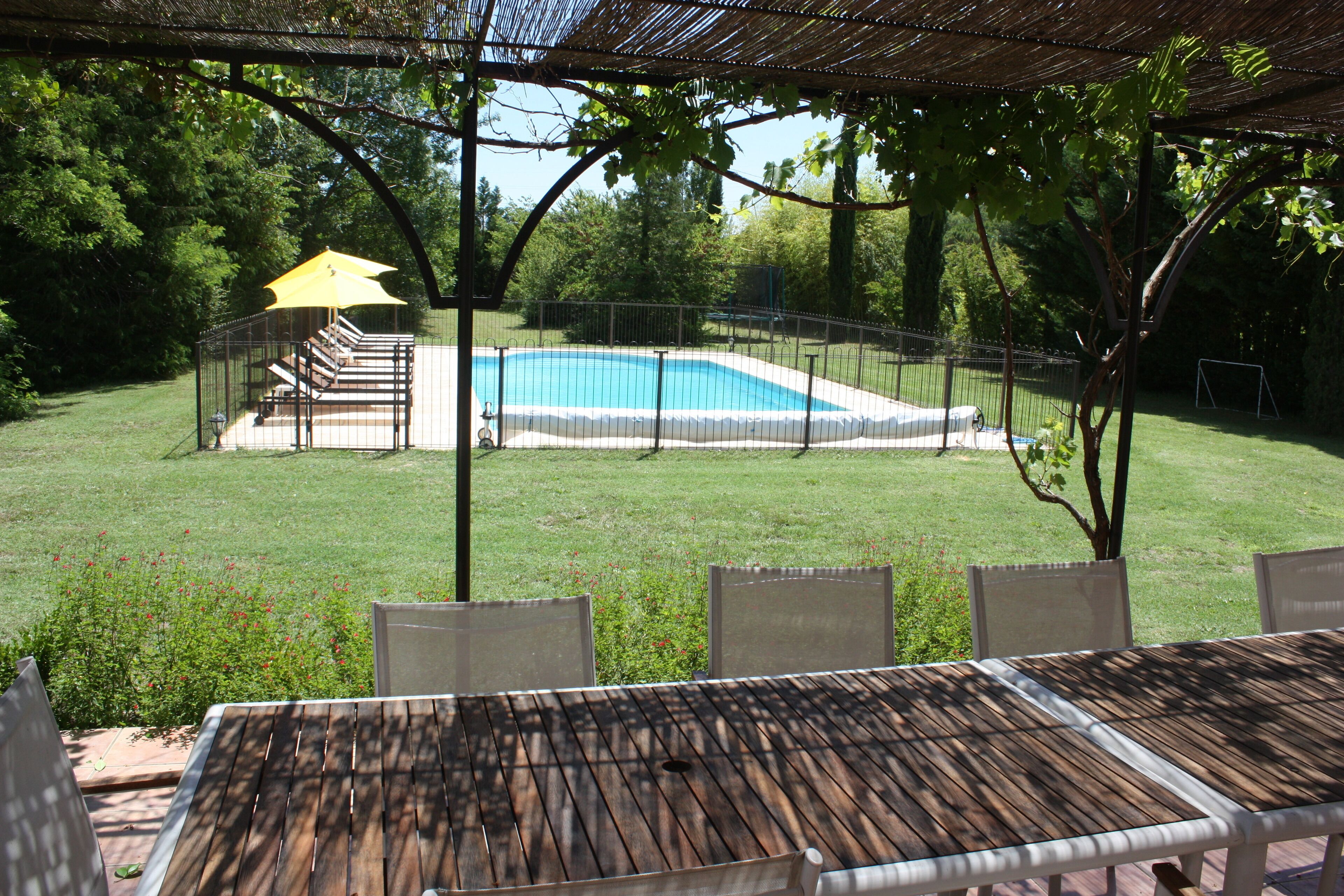 A heated pool