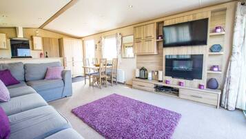 Smart-TV, Kamin, Netflix, DVD-Player