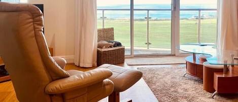 Smart TV, DVD player, books, video library