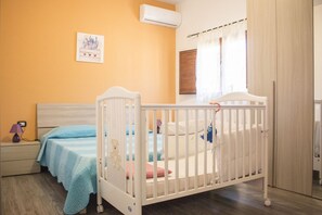 2 bedrooms, iron/ironing board, travel crib, WiFi