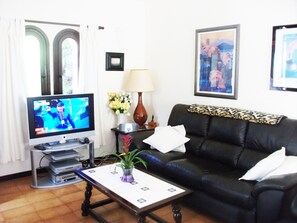 Smart TV, caminetto, videogiochi, lettore DVD