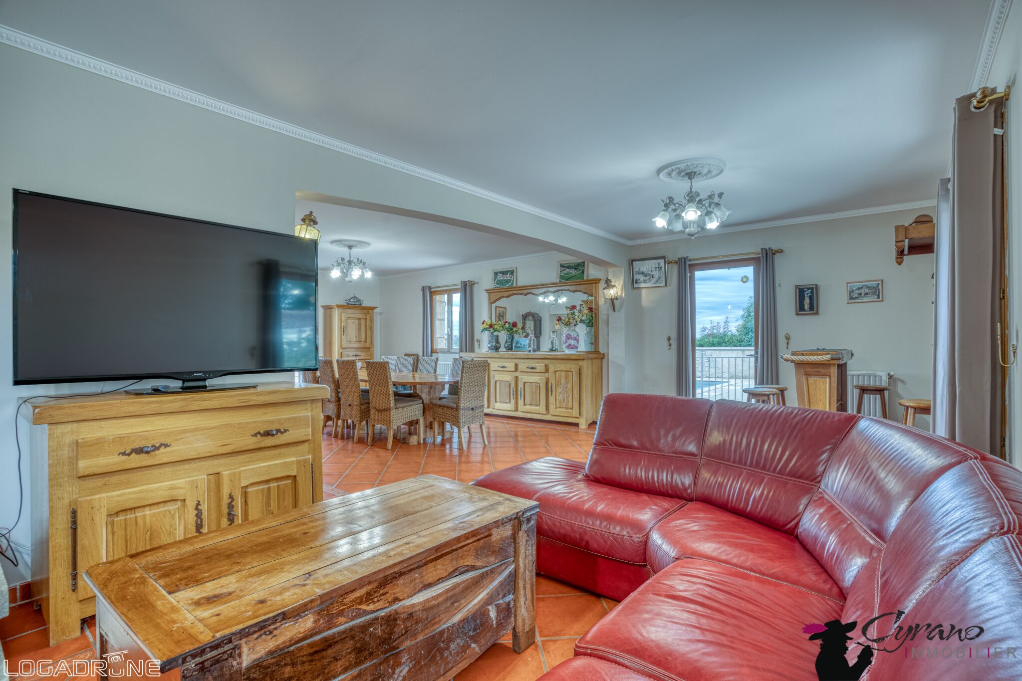 TV, peis, DVD-spiller og bordtennis