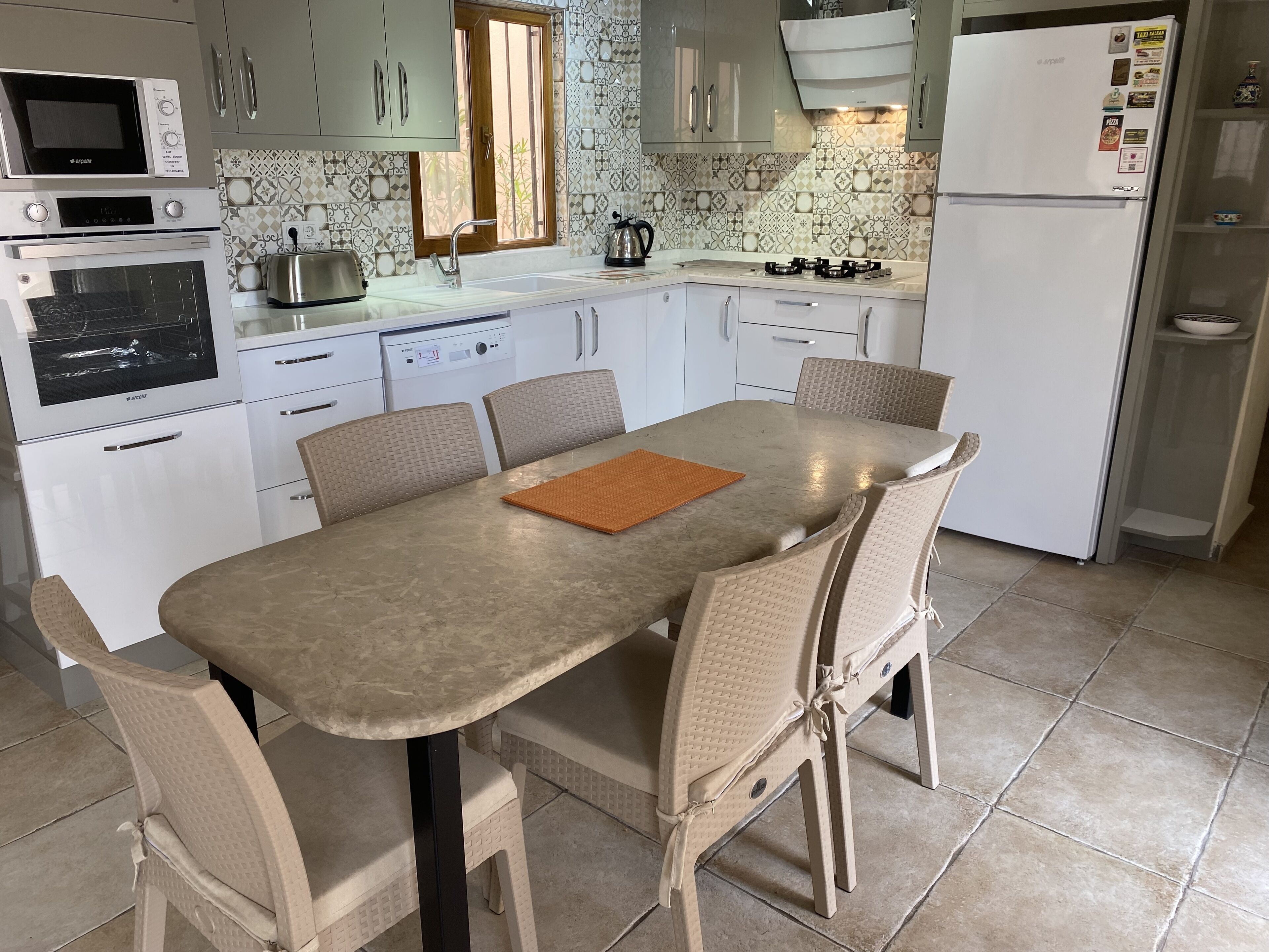 Private villa, sea views, own pool, short walk to restaurants and shops.