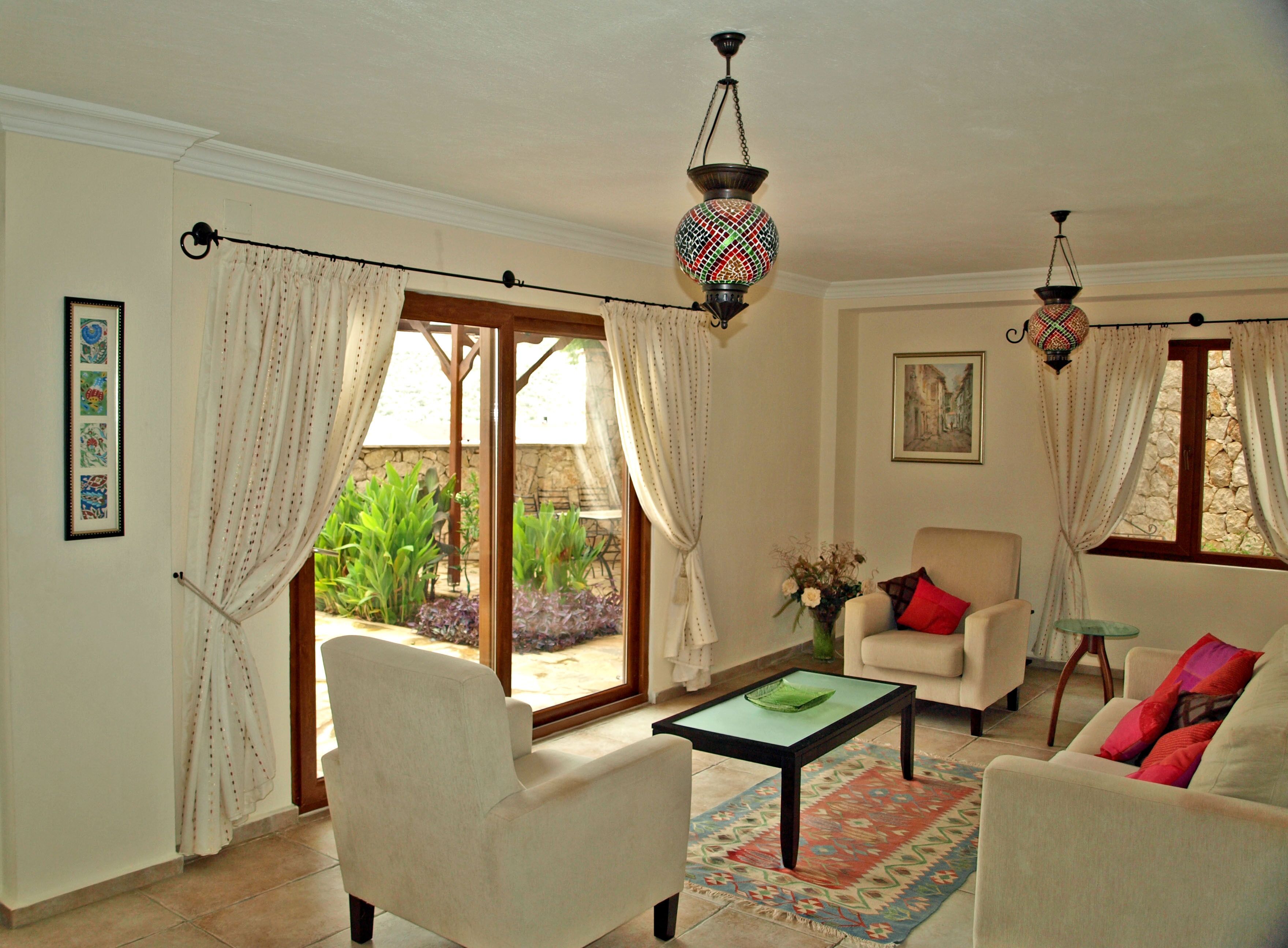 Private villa, sea views, own pool, short walk to restaurants and shops.