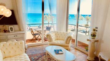 TV, DVD player, books, music library