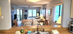 Smart TV, DVD player, books, stereo