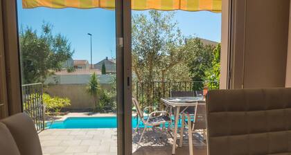 Maison au calme avec piscine privée et climatisation proche du coeur de Béziers