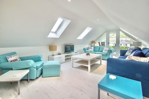 Smart TV, DVD player, books, video library