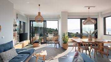 Smart TV, table tennis, books, video library