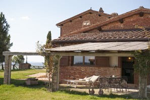 Outdoor dining - Country house - San Giovanni in Poggio - Independent villa Meriggio (Monteroni d'Arbia)