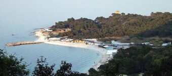 I Conero Park, med havet under huset