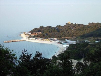 In the Conero Park, with the sea below the house