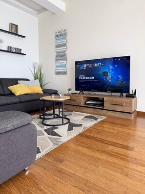 Smart TV, video games, table football, ping pong