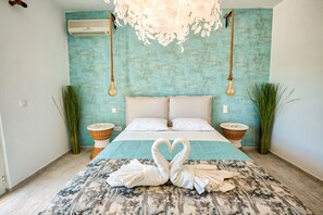 2 soverom, strykejern/-brett, reiseseng for barn og wi-fi (inkludert)