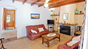 Télévision, cheminée